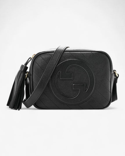 Gucci Soho Disco Bag – Diagonal Quilted Black Leather with Tassel Zip