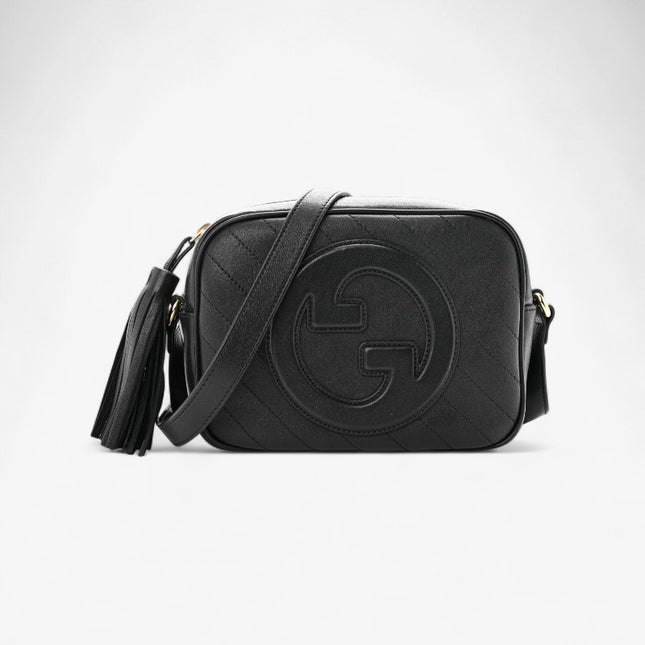 Gucci Soho Disco Bag – Diagonal Quilted Black Leather with Tassel Zip