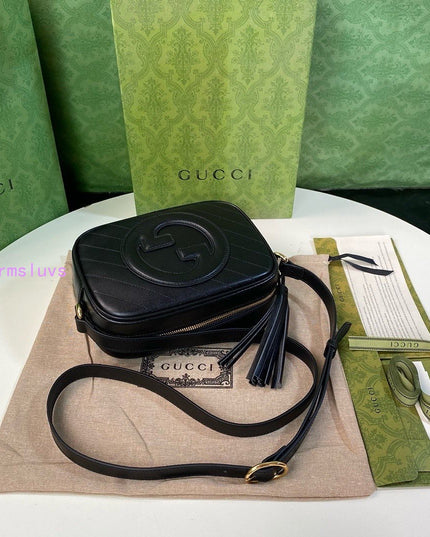 Gucci Soho Disco Bag – Diagonal Quilted Black Leather with Tassel Zip