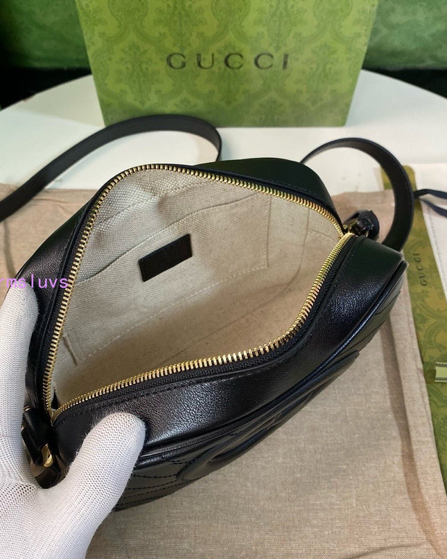 Gucci Soho Disco Bag – Diagonal Quilted Black Leather with Tassel Zip