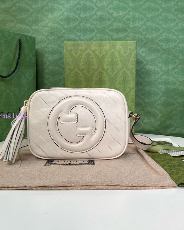 Gucci Soho Disco Bag – Ivory Diagonal Quilted Leather