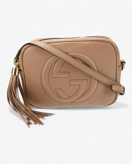 Gucci Soho Disco Bag – Nude Pebbled Leather with Tassel Zip