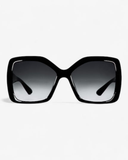 Gucci Square Frame Sunglasses – Black & Grey Gradient