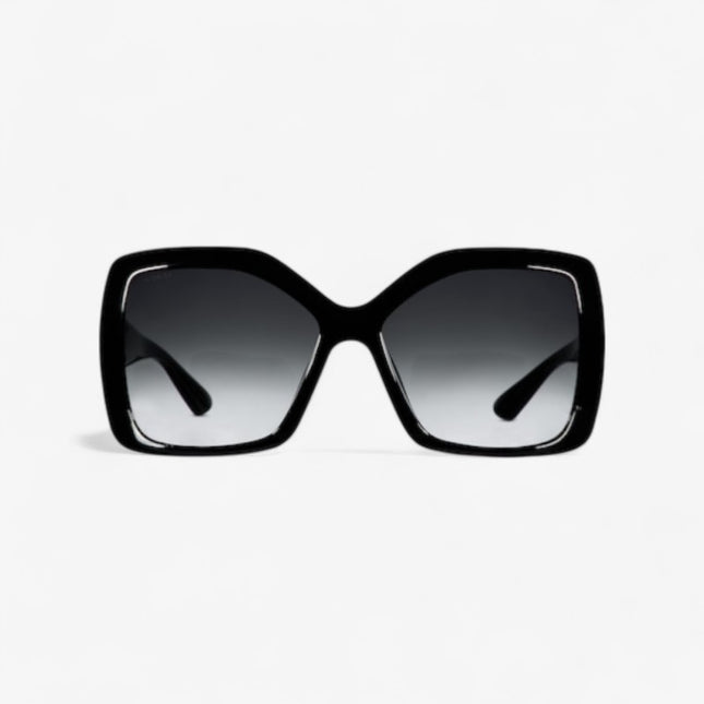 Gucci Square Frame Sunglasses – Black & Grey Gradient