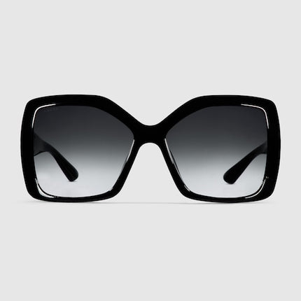 Gucci Square Frame Sunglasses – Black & Grey Gradient