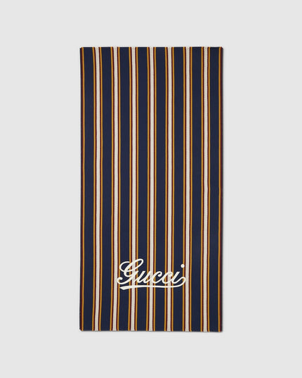 Gucci Striped Cotton Jacquard Beach Blanket – Spring/Summer