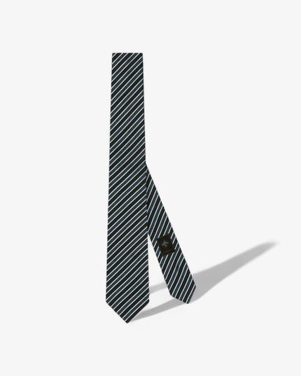 Gucci Striped Silk Jacquard Tie – Blue & Light Blue