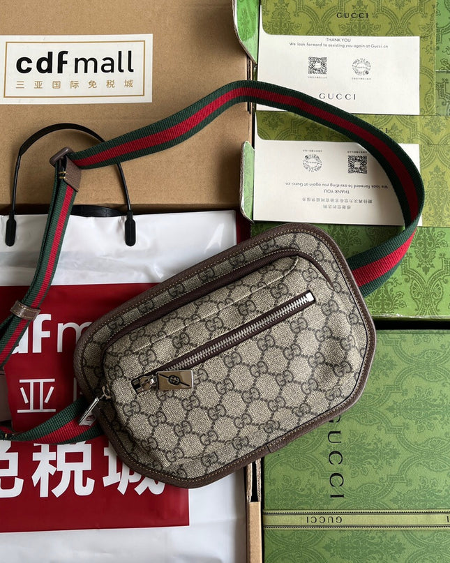 Gucci Supreme Belt Bag – Beige & Ebony Canvas