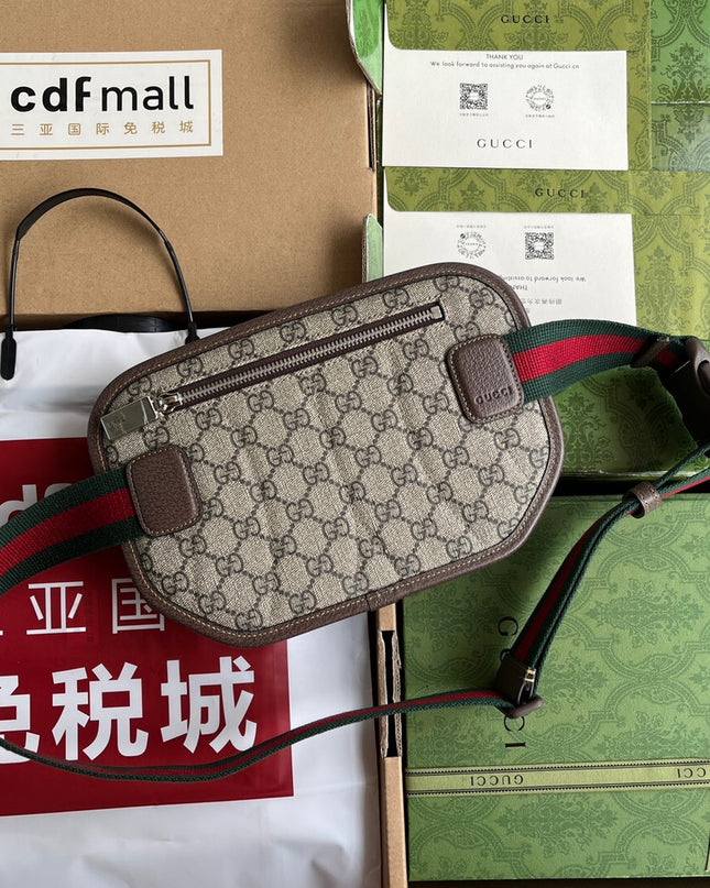 Gucci Supreme Belt Bag – Beige & Ebony Canvas
