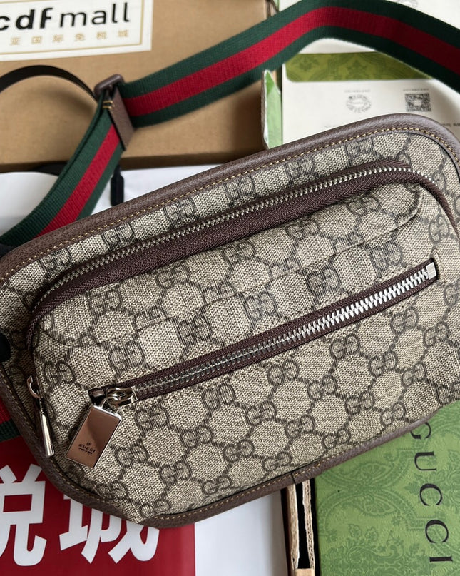 Gucci Supreme Belt Bag – Beige & Ebony Canvas