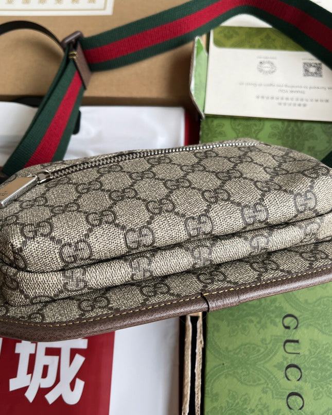 Gucci Supreme Belt Bag – Beige & Ebony Canvas