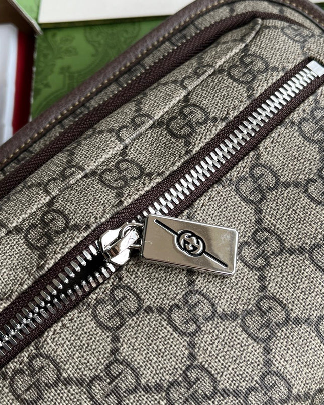 Gucci Supreme Belt Bag – Beige & Ebony Canvas