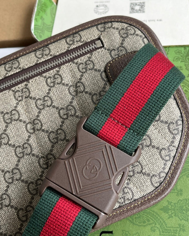 Gucci Supreme Belt Bag – Beige & Ebony Canvas