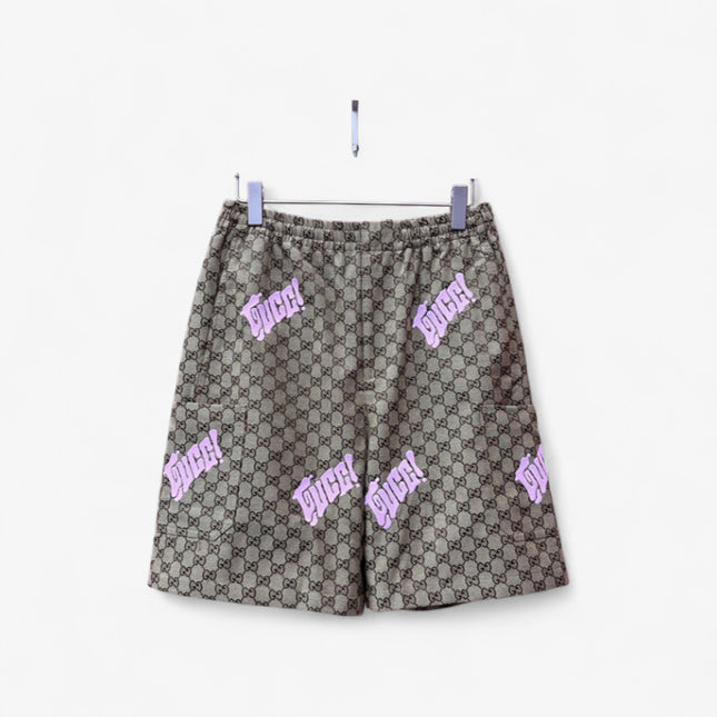 Gucci Supreme Logo‑Patch Drawstring Shorts