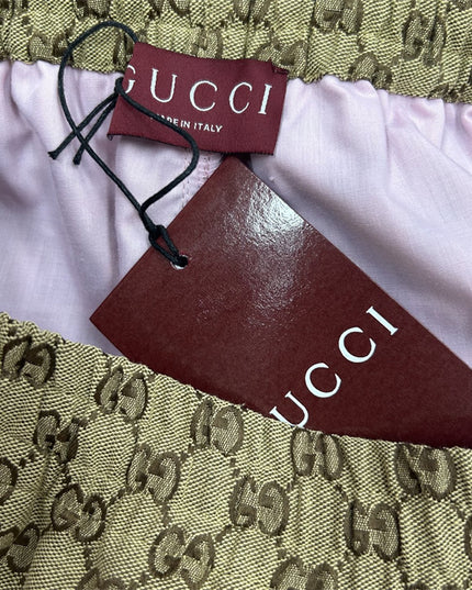 Gucci Supreme Logo‑Patch Drawstring Shorts
