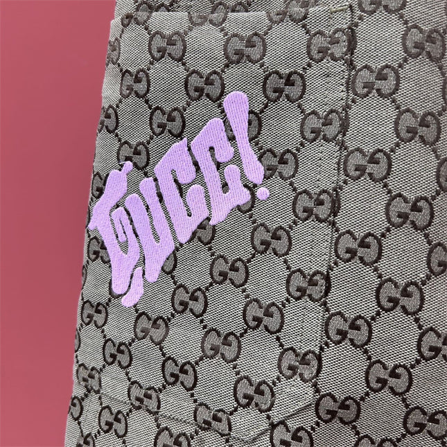 Gucci Supreme Logo‑Patch Drawstring Shorts