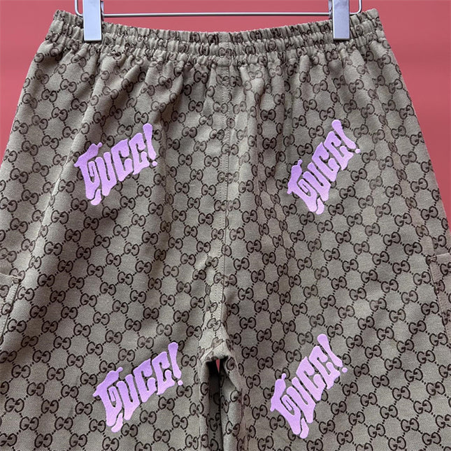 Gucci Supreme Logo‑Patch Drawstring Shorts
