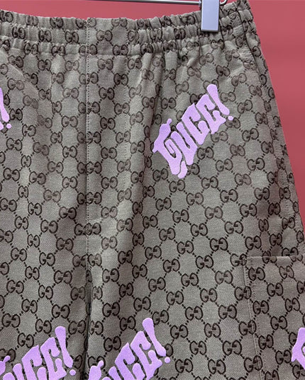 Gucci Supreme Logo‑Patch Drawstring Shorts