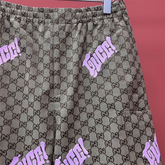 Gucci Supreme Logo‑Patch Drawstring Shorts