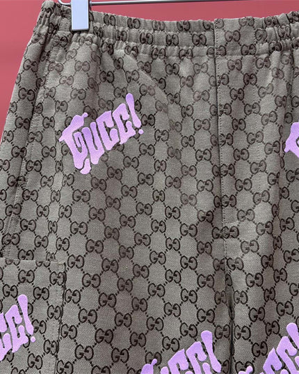 Gucci Supreme Logo‑Patch Drawstring Shorts