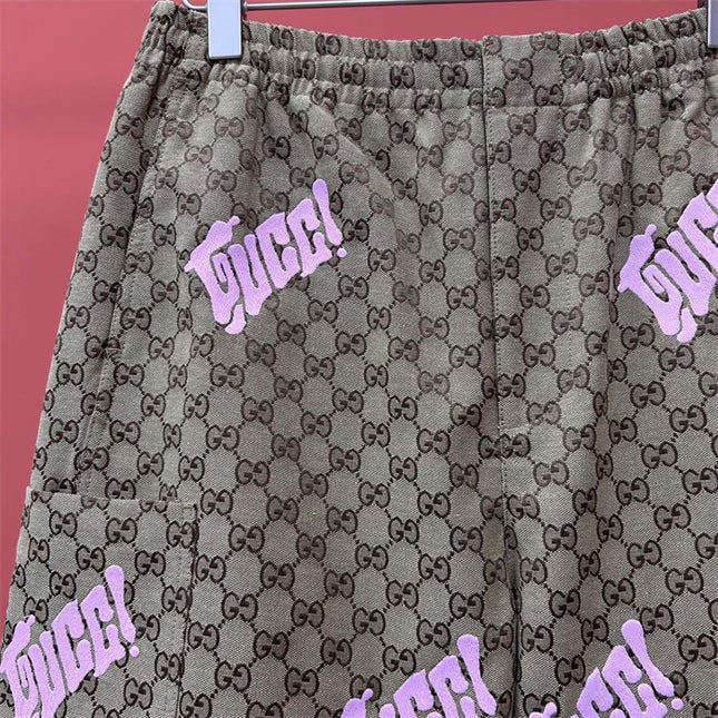 Gucci Supreme Logo‑Patch Drawstring Shorts