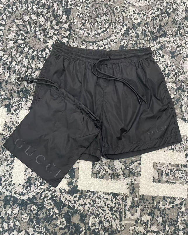 Gucci Technical Nylon Swim Shorts in Black