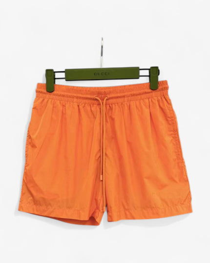 Gucci Technical Nylon Swim Shorts in Bright Orange