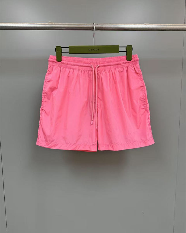 Gucci Technical Nylon Swim Shorts in Neon Pink