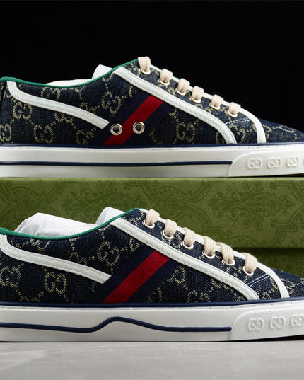 Gucci Tennis 1977 GG Denim Sneaker