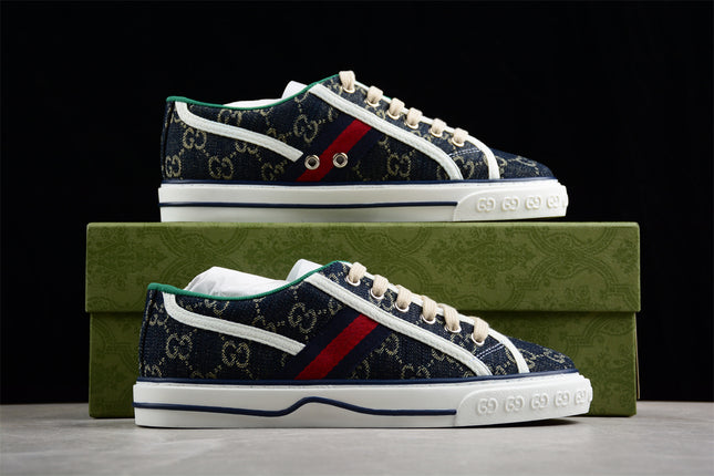 Gucci Tennis 1977 GG Denim Sneaker