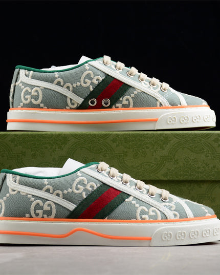 Gucci Tennis 1977 GG Embroidered Sneaker