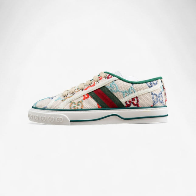 Gucci Tennis 1977 Multicolor GG Embroidered Sneaker