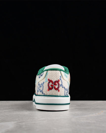 Gucci Tennis 1977 Multicolor GG Embroidered Sneaker