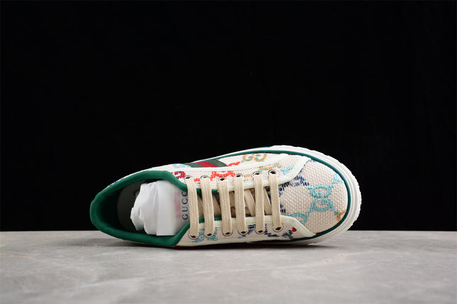 Gucci Tennis 1977 Multicolor GG Embroidered Sneaker