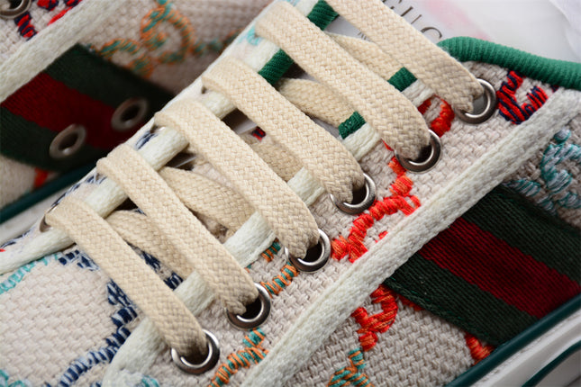 Gucci Tennis 1977 Multicolor GG Embroidered Sneaker