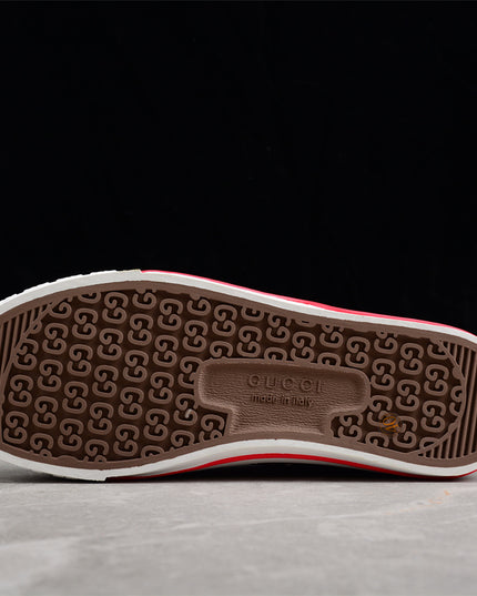 Gucci Tennis 1977 Web Sneaker – Black GG Canvas