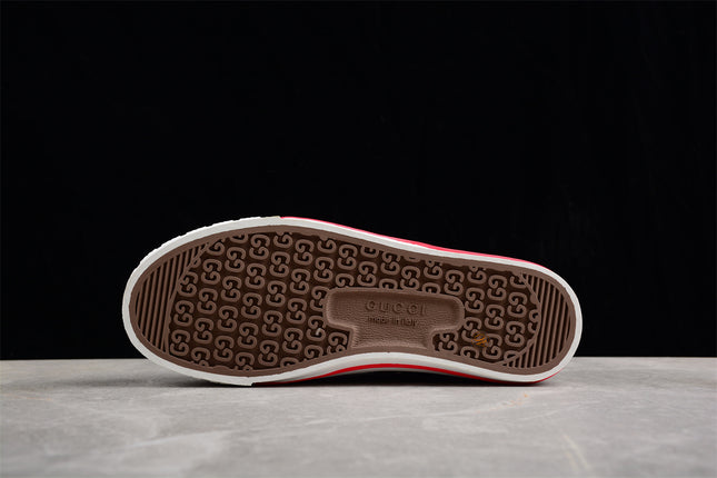 Gucci Tennis 1977 Web Sneaker – Black GG Canvas