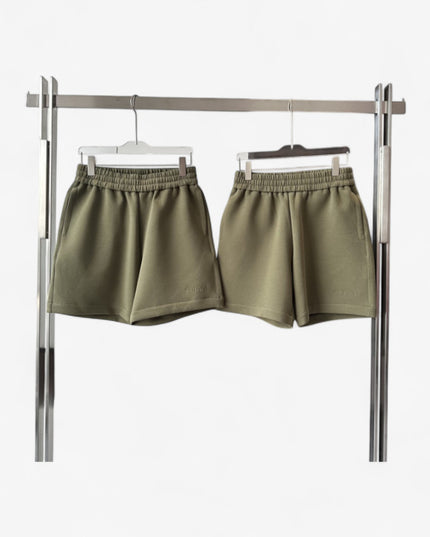 Gucci Tonal Embroidered Cotton‑Blend Sweat Shorts