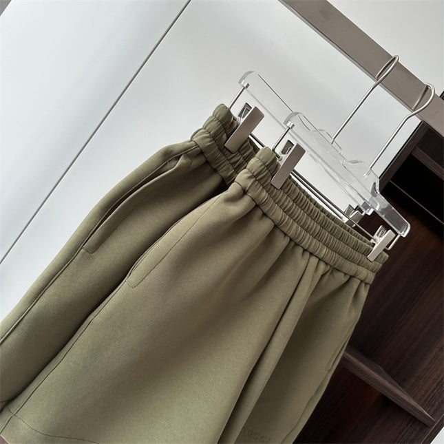 Gucci Tonal Embroidered Cotton‑Blend Sweat Shorts