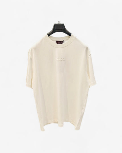 Gucci Tonal Embroidered Logo Cotton‑Jersey T‑Shirt
