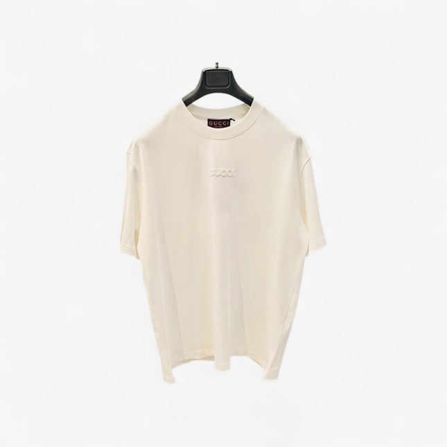 Gucci Tonal Embroidered Logo Cotton‑Jersey T‑Shirt