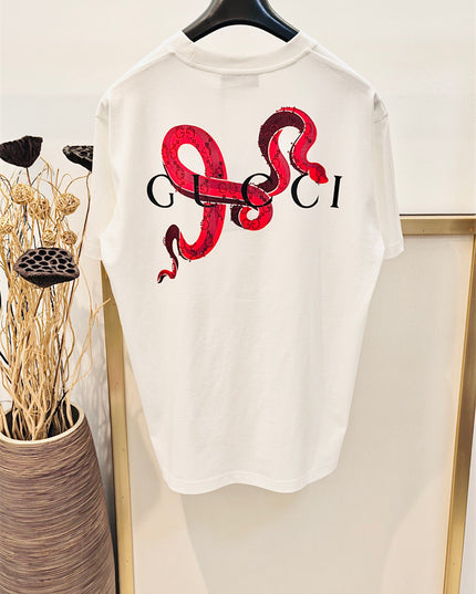 Gucci Tonal Embroidered Logo Cotton‑Jersey T‑Shirt