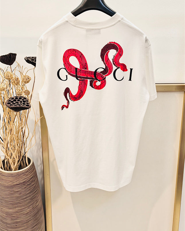 Gucci Tonal Embroidered Logo Cotton‑Jersey T‑Shirt