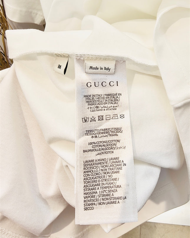 Gucci Tonal Embroidered Logo Cotton‑Jersey T‑Shirt