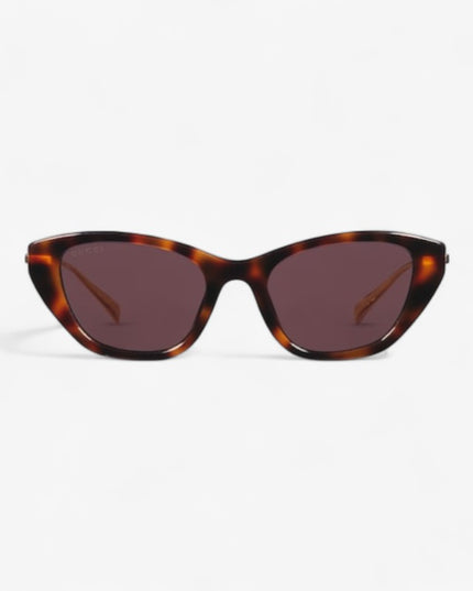 Gucci Tortoiseshell Cat Eye Sunglasses with Pearl & Interlocking G – GG1968S