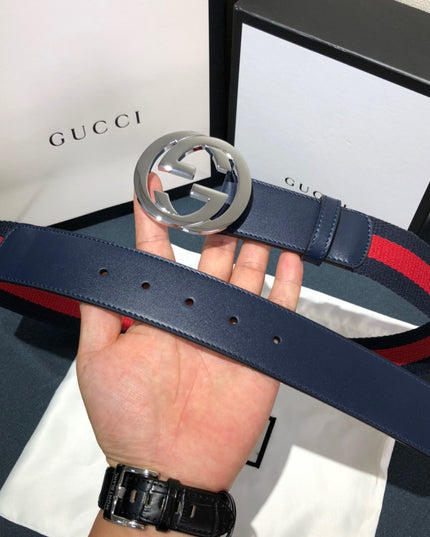 Gucci Web Belt 411924 – Blue & Red Strap
