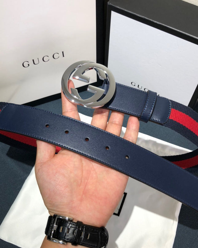 Gucci Web Belt 411924 – Blue & Red Strap