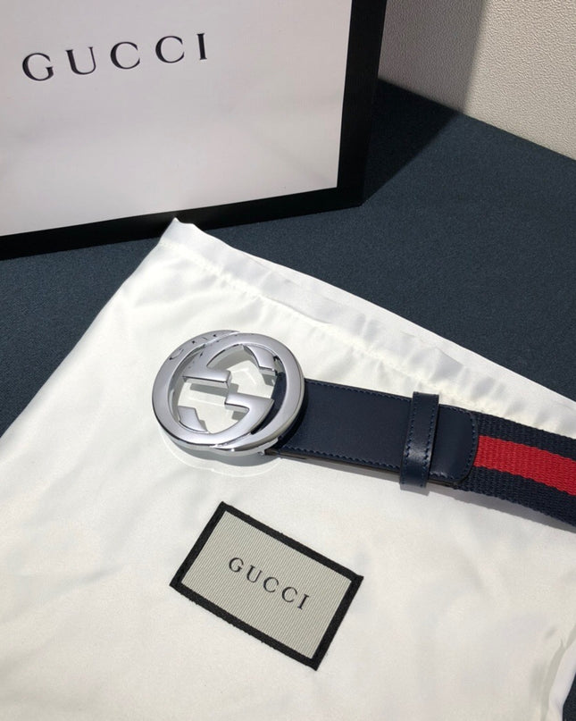 Gucci Web Belt 411924 – Blue & Red Strap