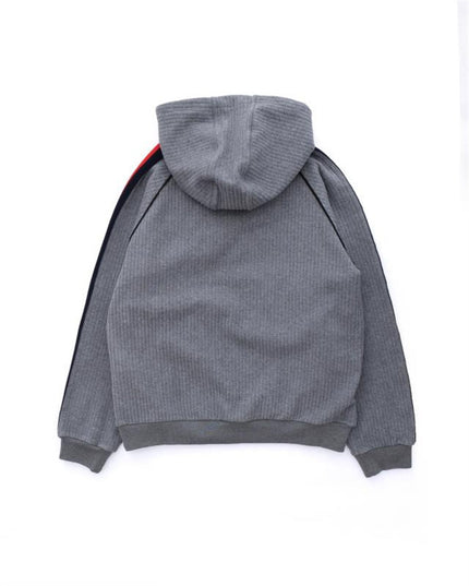 Gucci Web Stripe Hooded Sweatshirt – Grey