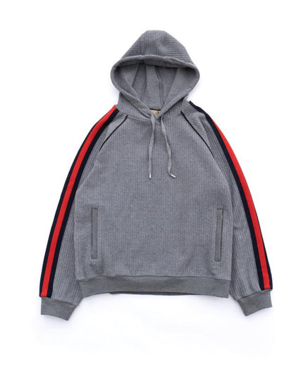 Gucci Web Stripe Hooded Sweatshirt – Grey